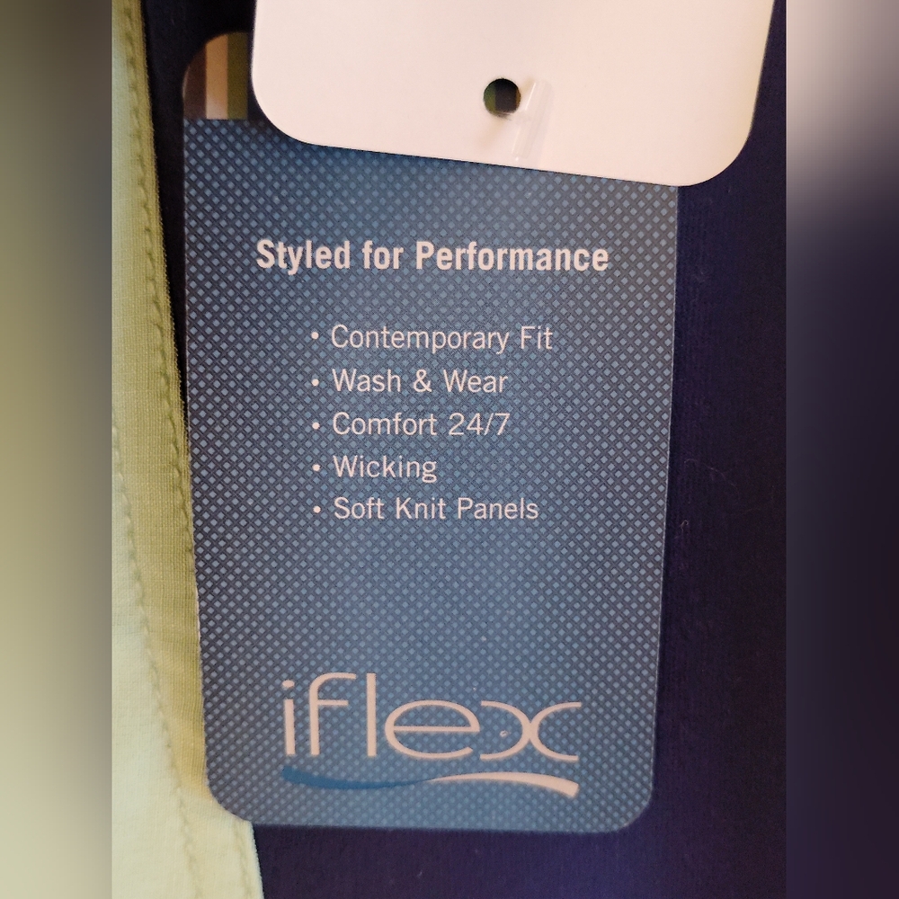 Cherokee iFlex Light Blue Scrub Top - Picture 4 of 4